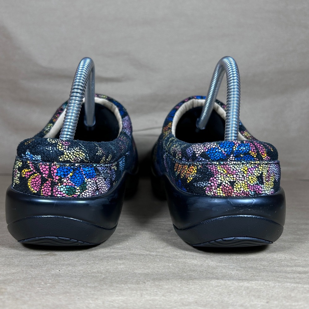 Alegria Kay Bloomies Floral Leather Clogs Mules Multi Color Womens US 10-10 1/2 - Picture 5 of 10